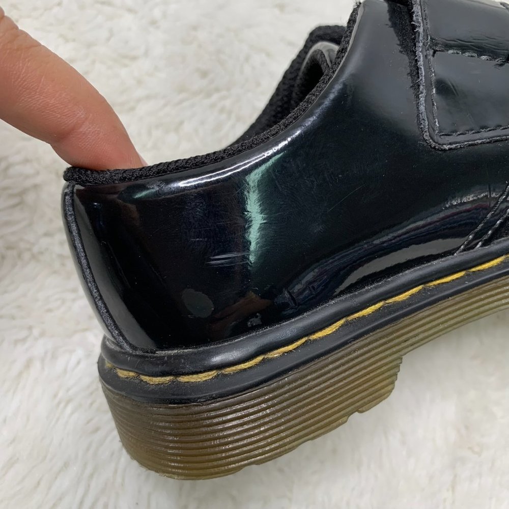 Dr Martens KAMRON T Kid's Black Patent Leather Shoes Size US 9/ EURO 26 - Picture 13 of 16